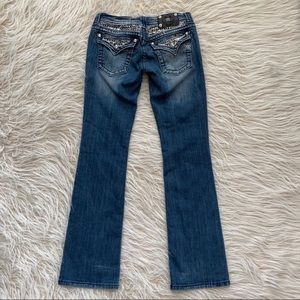 Miss Me Signature Boot Jeans sequin bling flap 28